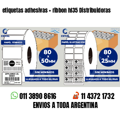 etiquetas adhesivas   ribbon hl35 Distribuidoras