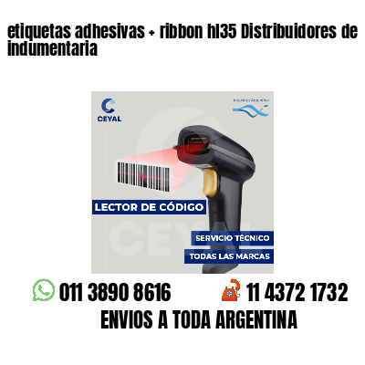 etiquetas adhesivas   ribbon hl35 Distribuidores de indumentaria