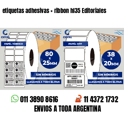 etiquetas adhesivas   ribbon hl35 Editoriales