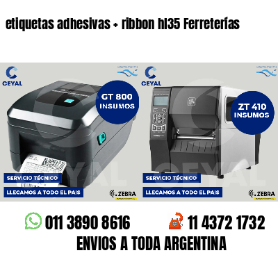 etiquetas adhesivas   ribbon hl35 Ferreterías