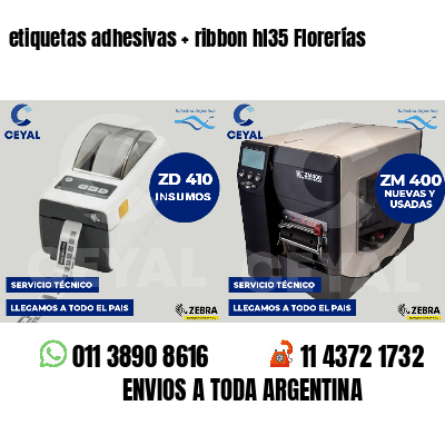 etiquetas adhesivas ribbon hl35 Florerías