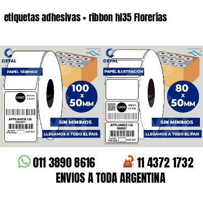 etiquetas adhesivas ribbon hl35 Florerías
