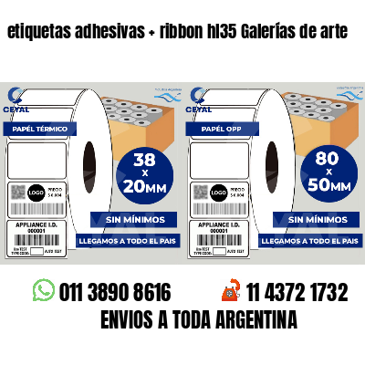 etiquetas adhesivas ribbon hl35 Galerías de arte
