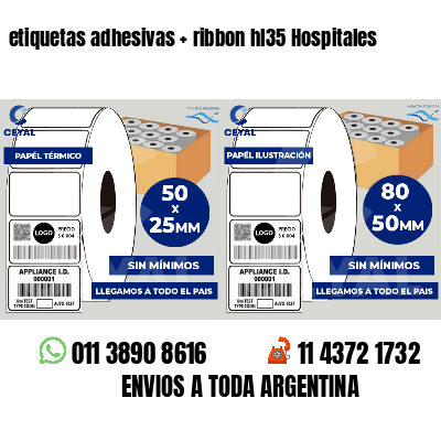 etiquetas adhesivas   ribbon hl35 Hospitales