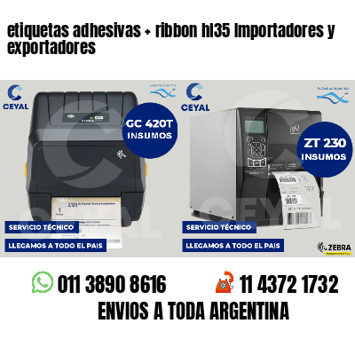 etiquetas adhesivas   ribbon hl35 Importadores y exportadores