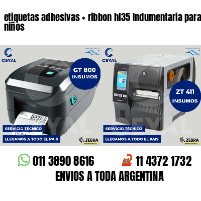 etiquetas adhesivas   ribbon hl35 Indumentaria para niños