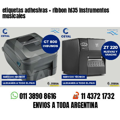 etiquetas adhesivas   ribbon hl35 Instrumentos musicales
