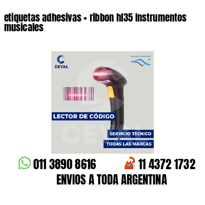 etiquetas adhesivas ribbon hl35 Instrumentos musicales