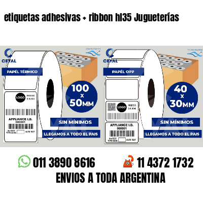 etiquetas adhesivas ribbon hl35 Jugueterías