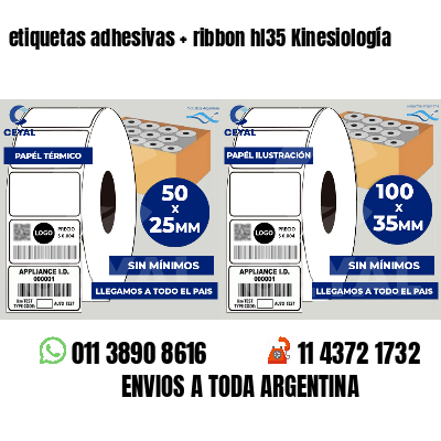 etiquetas adhesivas   ribbon hl35 Kinesiología