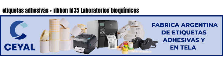 etiquetas adhesivas ribbon hl35 Laboratorios bioquímicos