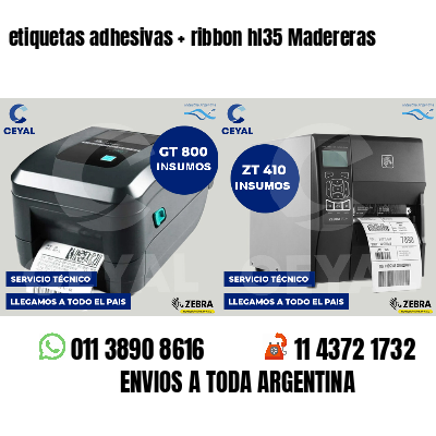 etiquetas adhesivas   ribbon hl35 Madereras