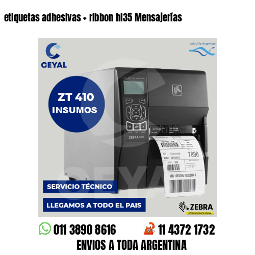 etiquetas adhesivas   ribbon hl35 Mensajerías