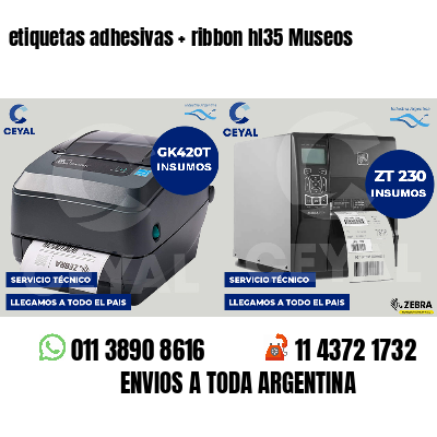 etiquetas adhesivas ribbon hl35 Museos