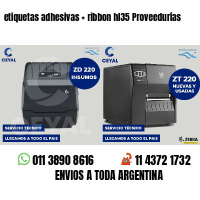etiquetas adhesivas   ribbon hl35 Proveedurías