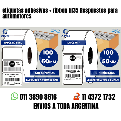 etiquetas adhesivas ribbon hl35 Respuestos para automotores