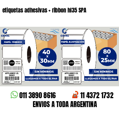 etiquetas adhesivas ribbon hl35 SPA