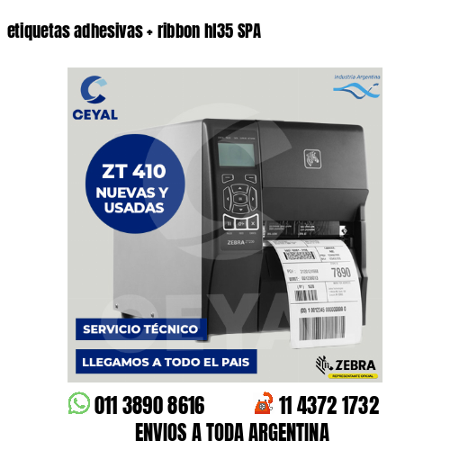 etiquetas adhesivas   ribbon hl35 SPA