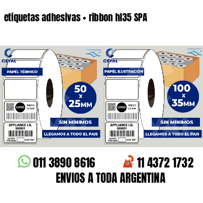 etiquetas adhesivas   ribbon hl35 SPA
