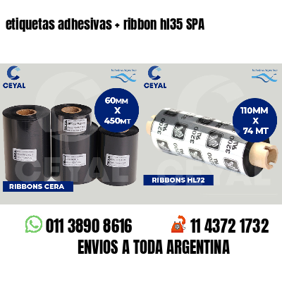 etiquetas adhesivas   ribbon hl35 SPA