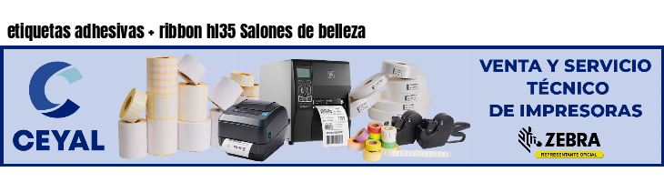 etiquetas adhesivas ribbon hl35 Salones de belleza