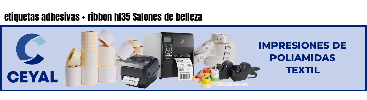 etiquetas adhesivas   ribbon hl35 Salones de belleza