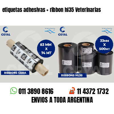 etiquetas adhesivas ribbon hl35 Veterinarias