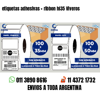 etiquetas adhesivas   ribbon hl35 Viveros