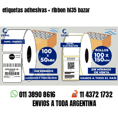 etiquetas adhesivas   ribbon hl35 bazar