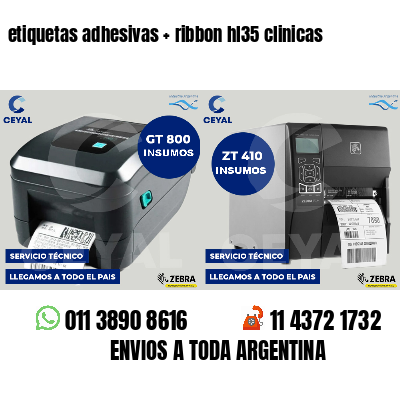 etiquetas adhesivas   ribbon hl35 clinicas
