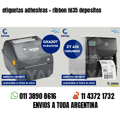 etiquetas adhesivas   ribbon hl35 depositos