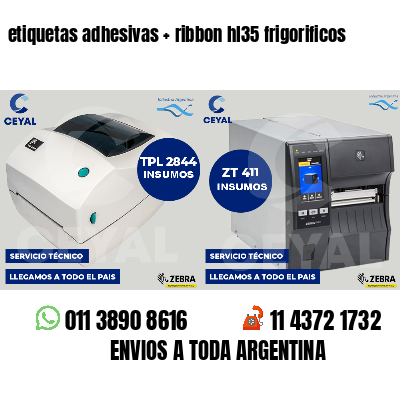 etiquetas adhesivas   ribbon hl35 frigorificos