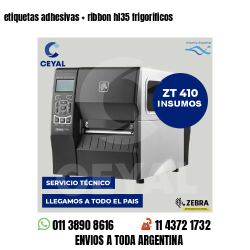 etiquetas adhesivas   ribbon hl35 frigorificos