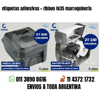 etiquetas adhesivas   ribbon hl35 marroquinería