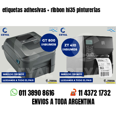 etiquetas adhesivas   ribbon hl35 pinturerías
