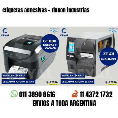 etiquetas adhesivas   ribbon industrias