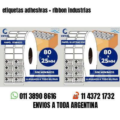 etiquetas adhesivas   ribbon industrias