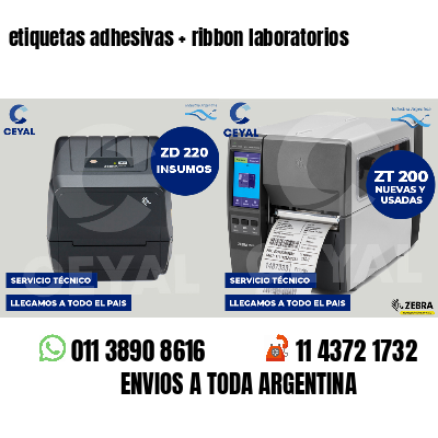 etiquetas adhesivas   ribbon laboratorios