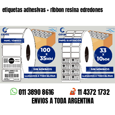 etiquetas adhesivas   ribbon resina edredones