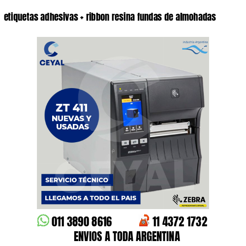 etiquetas adhesivas   ribbon resina fundas de almohadas