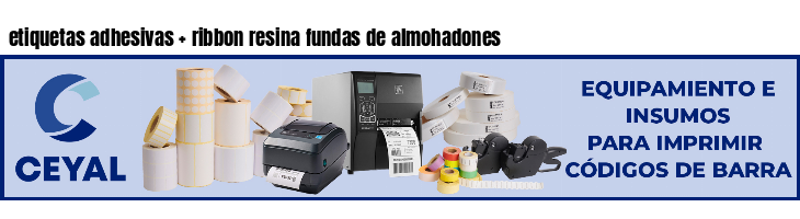 etiquetas adhesivas ribbon resina fundas de almohadones
