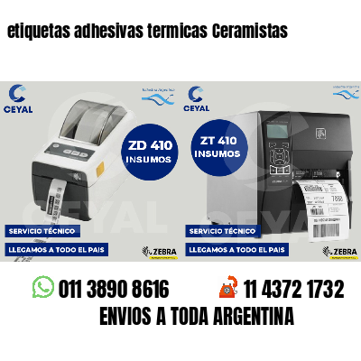 etiquetas adhesivas termicas Ceramistas
