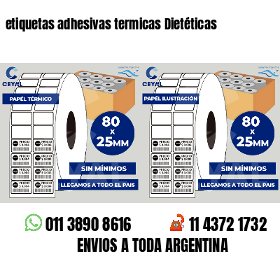 etiquetas adhesivas termicas Dietéticas