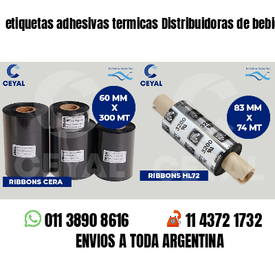 etiquetas adhesivas termicas Distribuidoras de bebidas