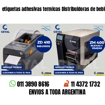 etiquetas adhesivas termicas Distribuidoras de bebidas