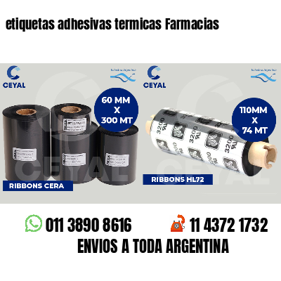 etiquetas adhesivas termicas Farmacias