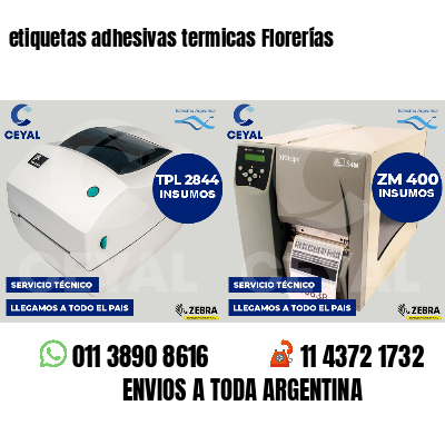 etiquetas adhesivas termicas Florerías