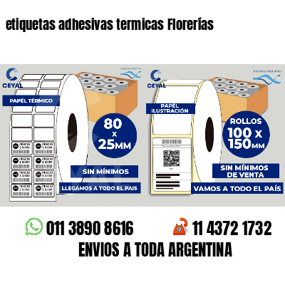 etiquetas adhesivas termicas Florerías