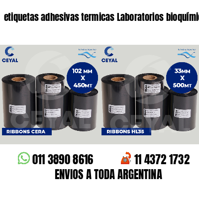 etiquetas adhesivas termicas Laboratorios bioquímicos