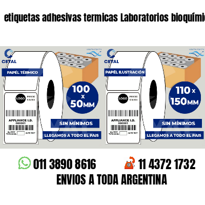 etiquetas adhesivas termicas Laboratorios bioquímicos